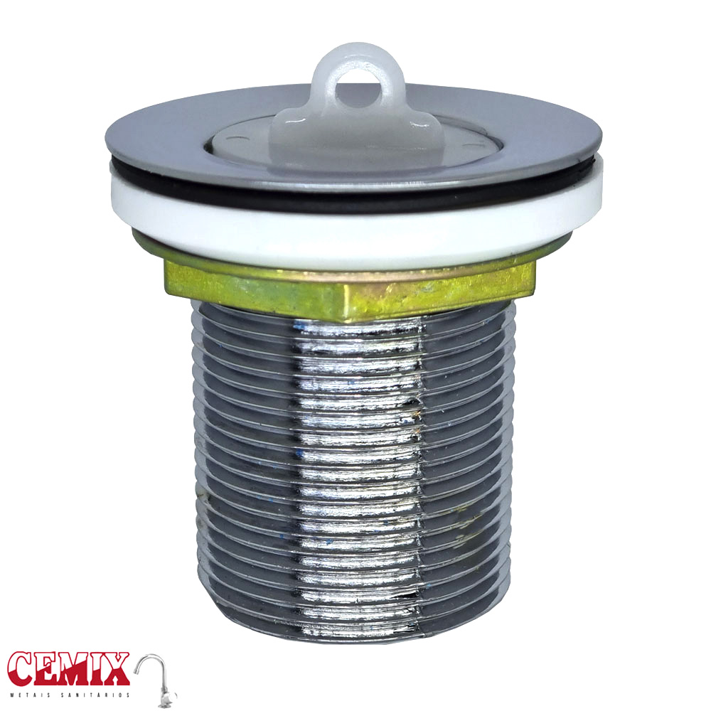 VALVULA P/ TANQUE 1.1/2 METAL CROMADO