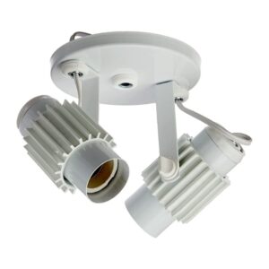 SPOT 2 LAMPADAS C/ ALETADO BRANCO
