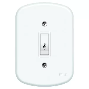 PULSADOR C/ PLACA 4X2 BLANC