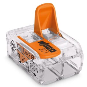 CONECTOR WAGO 0,05/6MM 221 - 2 VIAS