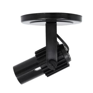 SPOT 1 LAMPADA C/ ALETADO PRETO
