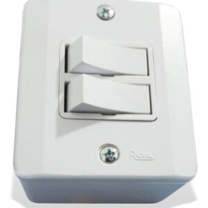 SOBREPOR  5 - INTERRUPTOR DUPLO SIMPLES 10A