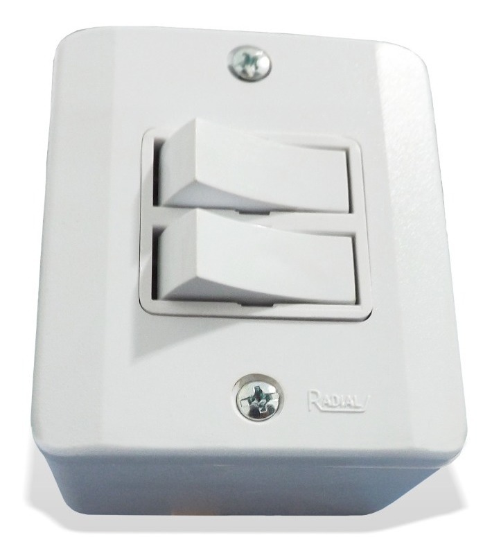 SOBREPOR  5 – INTERRUPTOR DUPLO SIMPLES 10A