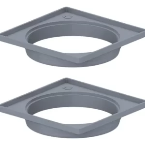 PORTA GRELHA QUADRADO CINZA - 10CM