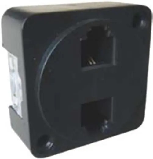TOMADA MODULAR DE TELEFONE – FEMEA (PADRÃO C/ 2 JACK)