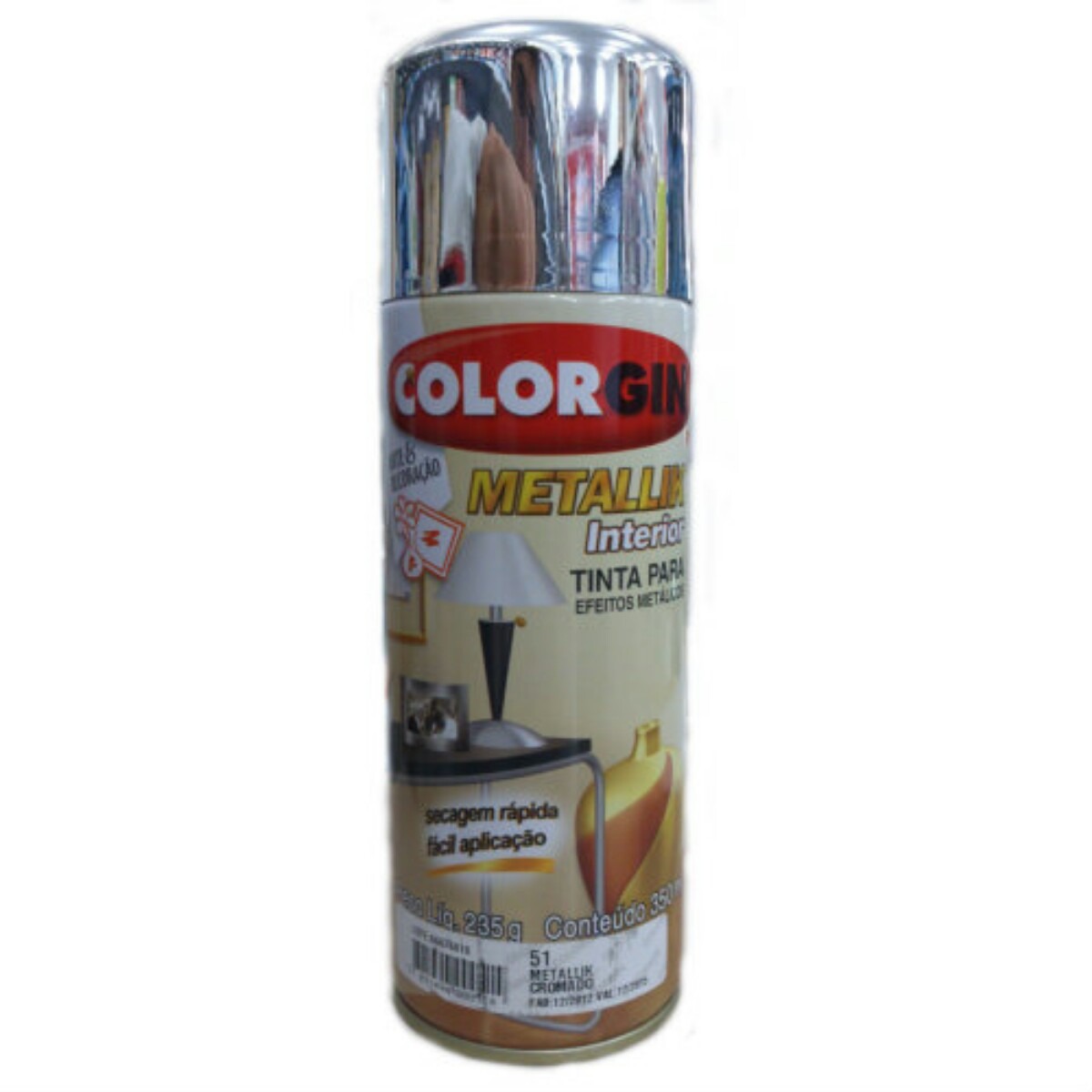 TINTA SPRAY METALIK INTERIOR PRATA 53