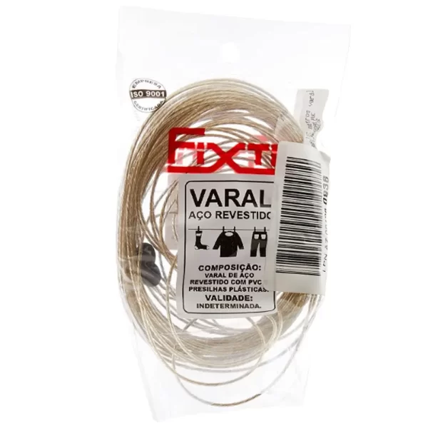 VARAL DE ACO REVESTIDO PVC 15M