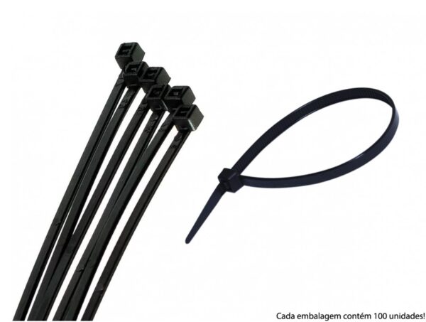 ABRAÇADEIRA NYLON 2,5 X 100MM PT - Image 2