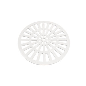 GRELHA PVC REDONDA 15x15 - BRANCA
