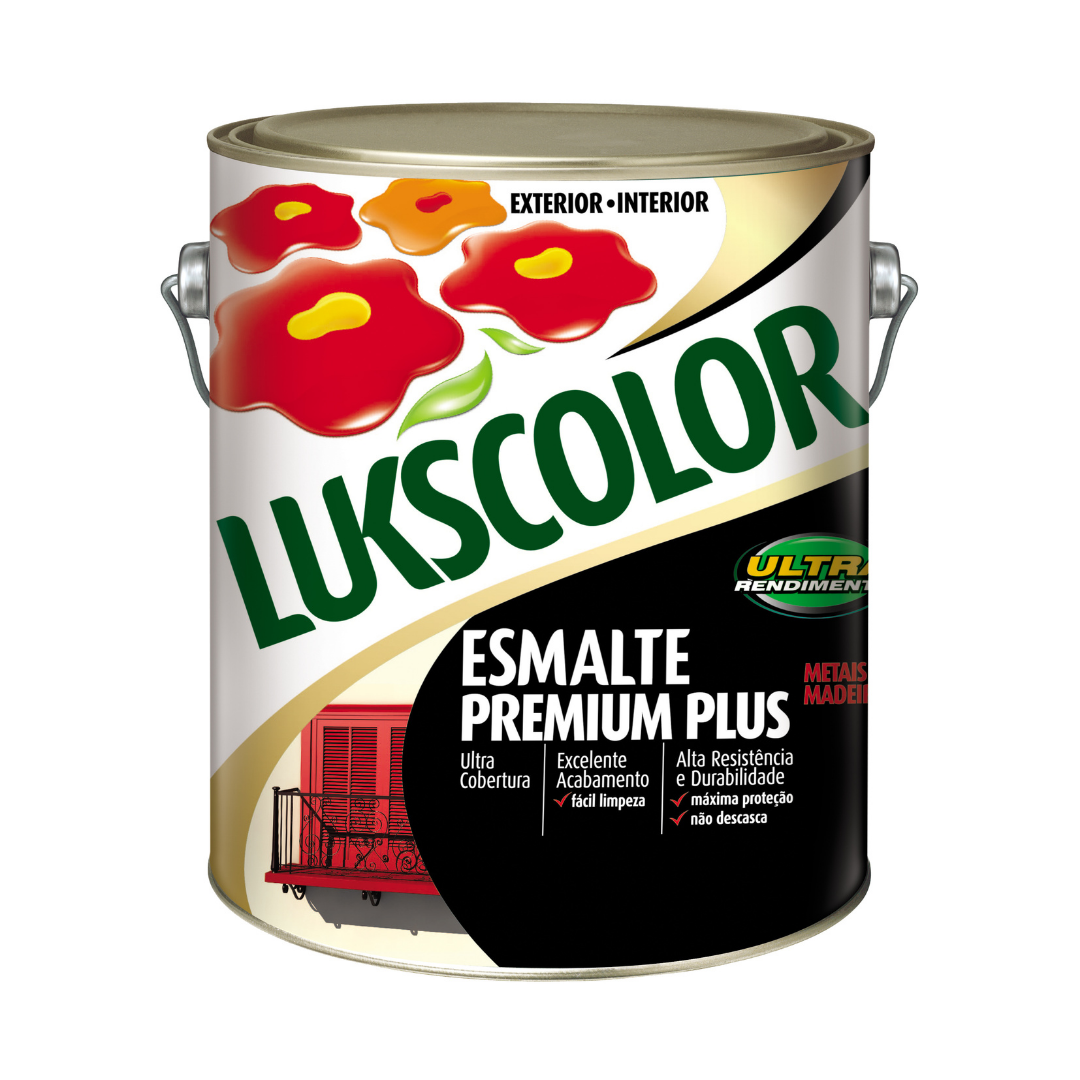 TINTA ESMALTE BRANCO FOSCO LUKSCOLOR – 900ML
