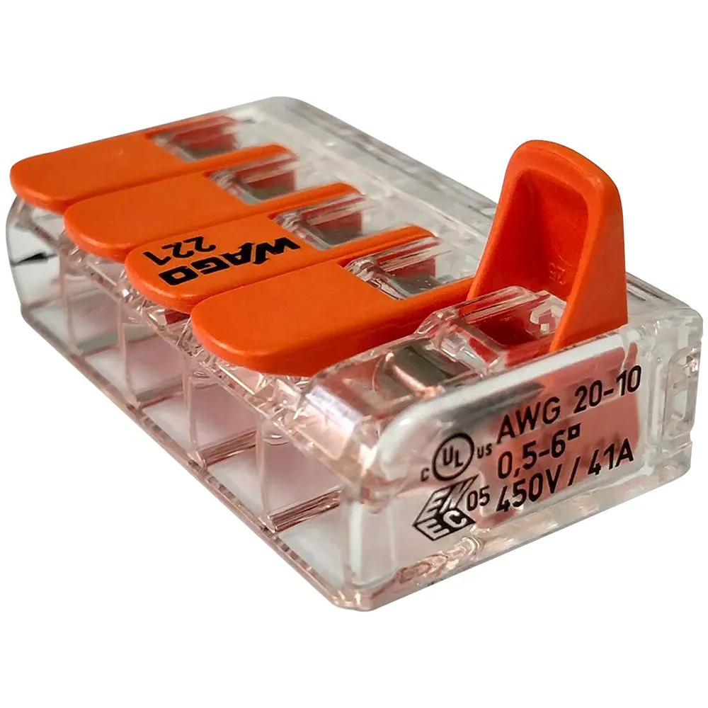 CONECTOR WAGO 0,05/6MM 221 – 5 VIAS