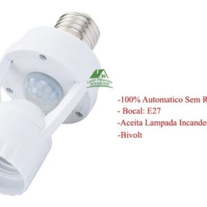 SENSOR DE PRESENCA COM SOQUETE