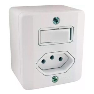 SOBREPOR - INTERRUPTOR + TOMADA 20A