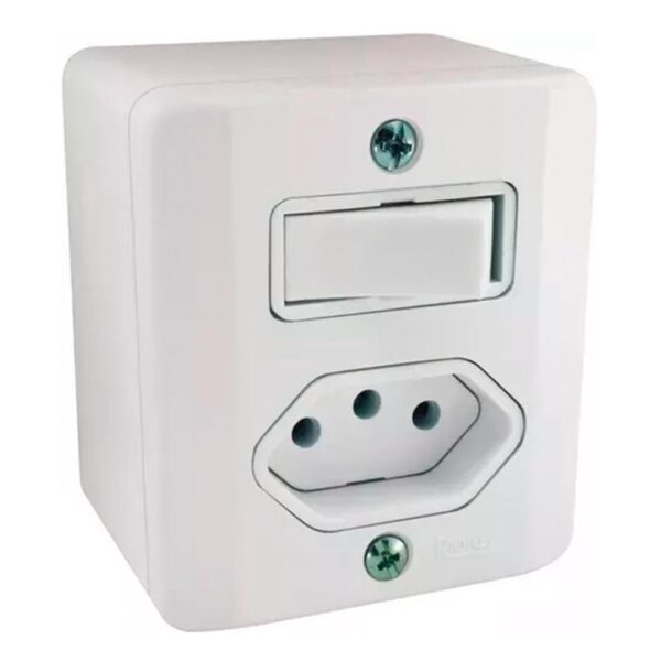 SOBREPOR - INTERRUPTOR + TOMADA 20A