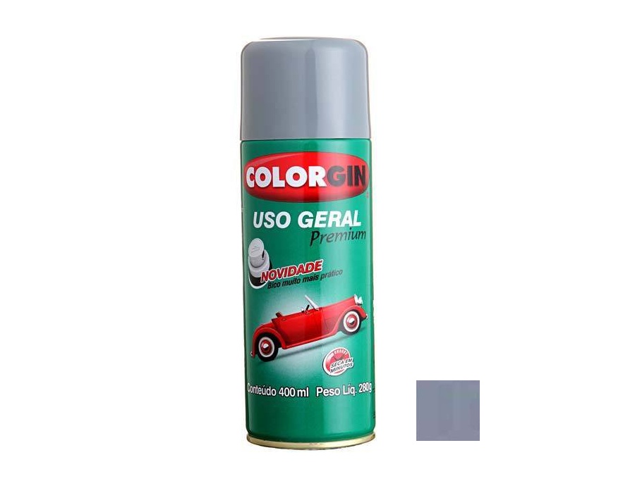 SPRAY COLORGIN USO GERAL – CINZA PLACA (5504)