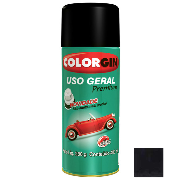 SPRAY COLORGIN USO GERAL – PRETO FOSCO (5400)