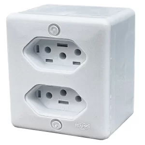SISTEMA X - TOMADA DUPLA 2P+T 10A