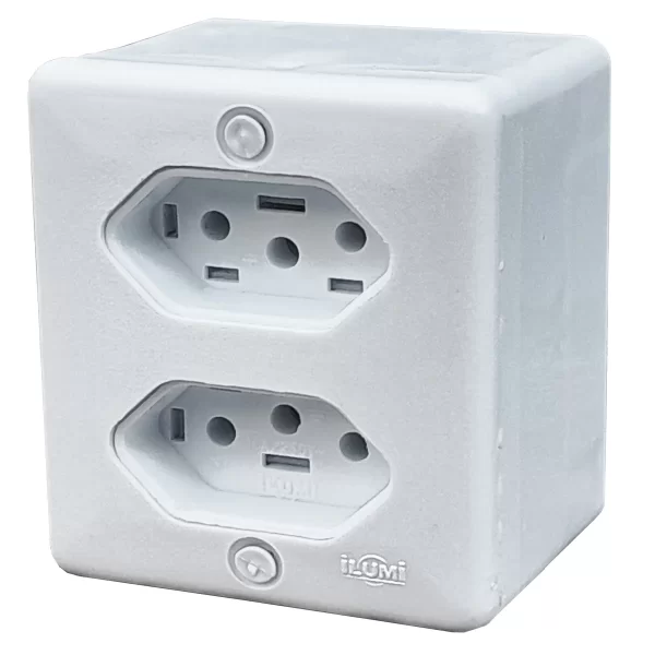 SISTEMA X - TOMADA DUPLA 2P+T 20A