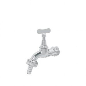 TORNEIRA PARA JARDIM DE METAL CROMADA 1/2 E 3/4