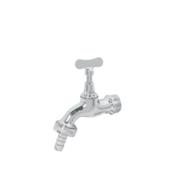 TORNEIRA PARA JARDIM DE METAL CROMADA 1/2 E 3/4