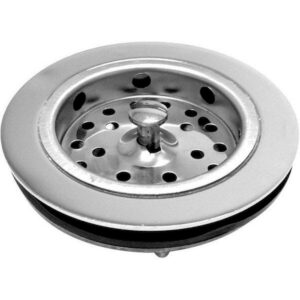 VALVULA AMERICANA 3 1/2 X 1 1/2 C/ CESTINHA - ABS CROMADO