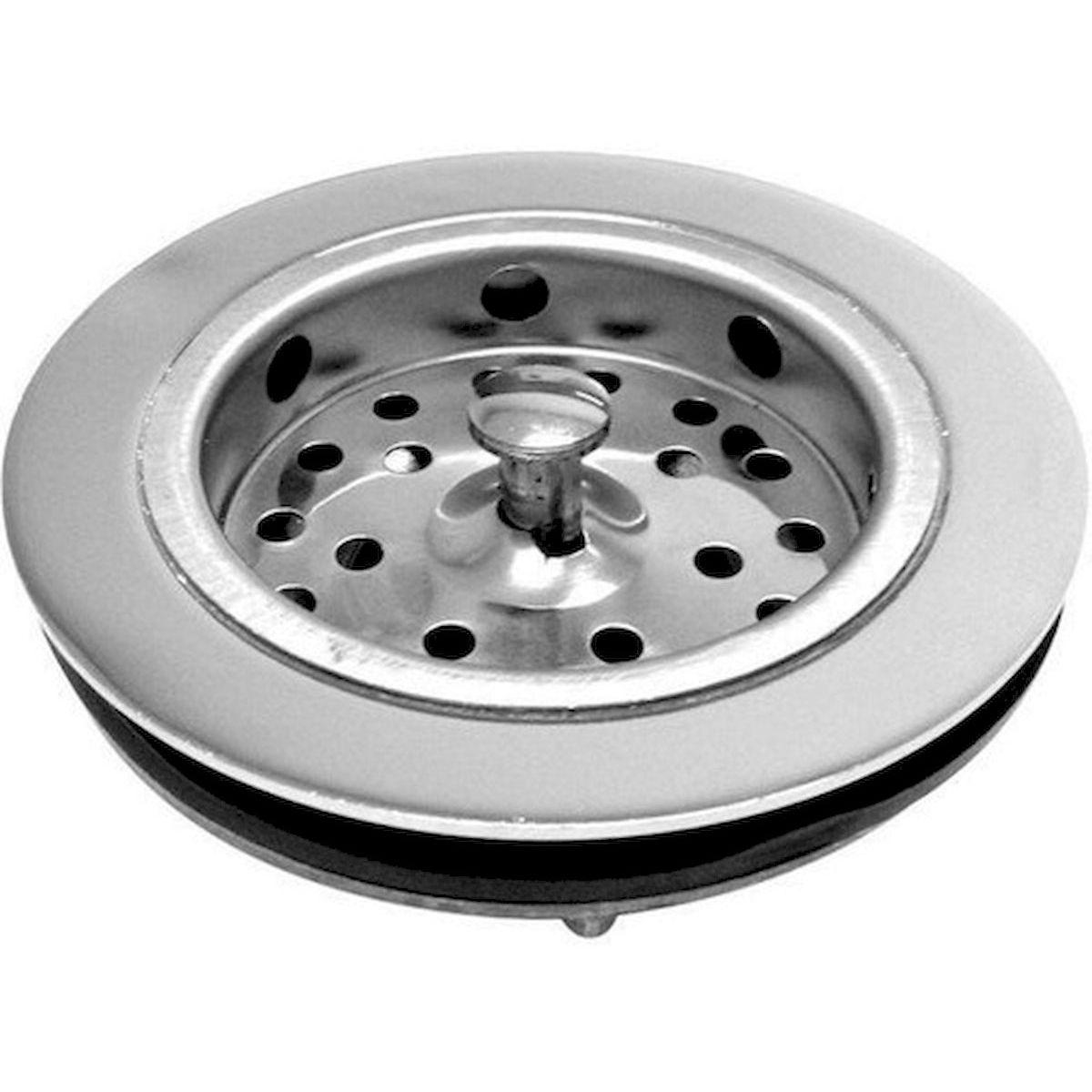 VALVULA AMERICANA 3 1/2 X 1 1/2 C/ CESTINHA – ABS CROMADO