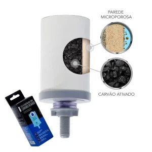 VELA ESTERELIZANTE E DECLORIFICANTE S/ CARVAO ATIVADO - FILTRO BARRO